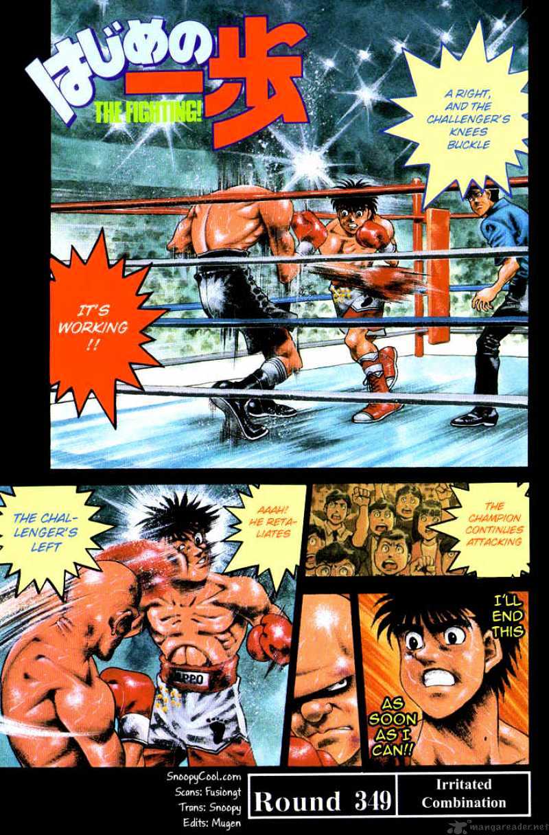 Hajime no Ippo: Fighting Spirit, Chapter 349 image 01